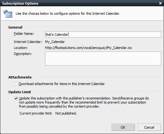 Share Calendars in Outlook 2007 without Exchange | Blog